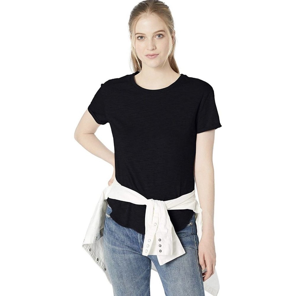 Brand - Daily Ritual Women's Lived-in Cotton, Black, Size Small